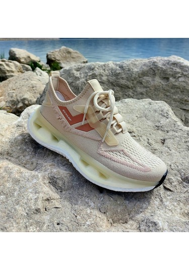 Dunlop 2357 Bej Air Yumuşak Taban Erkek Spor Ayakkabı AYKSAYAK-000519