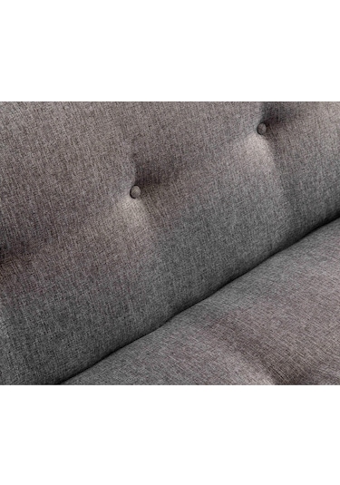 Pafu Hiko Üçlü Yataklı Koltuk - Açık Gri Keten Açık Gri