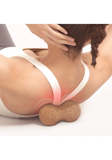 Springsun 6cm Çaplı Doğal Kayın Joga Masaj Topu - Kas Geliştirici, Esneklik Artırıcı, Taşınabilir Fıtness Aleti Çok Renkli