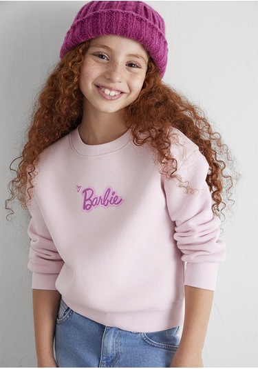Mavi - Barbie Baskılı Pembe Sweatshirt 7s10185-71007 Pembe