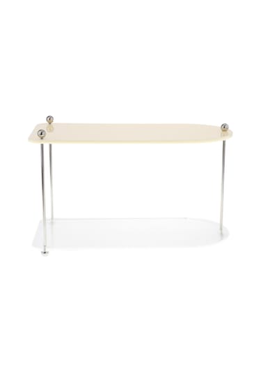 Suntek Katmanlı Vanity Organizatör Tepsi Yatak Mutfak Dresser Baharat Rafı 2 Katmanlı Beyaz