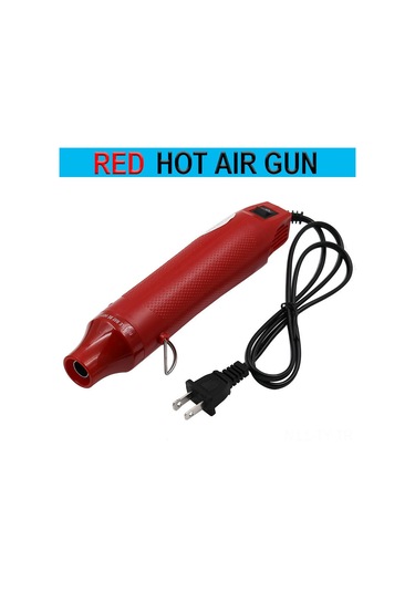 Teltree 110v Amerikan Standardı Düz Fişli Kırmızı Isı Lamba, Isı Daraltma Filmi, Yumuşak Seramik, Damga Tozu İçin Dıy El Aleti