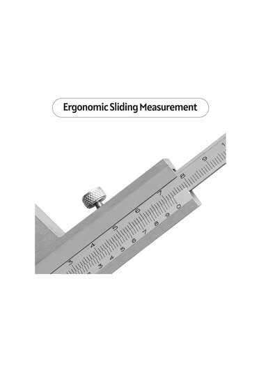 Tenfowee 0-150mm Hassas Ölçüm İçin Yüksek Karbon Çelik Derinlik Kumpas, Net Göstergeli