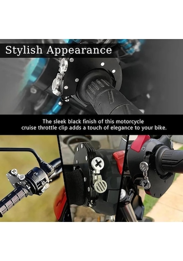 Motion003 Universal Motosiklet Cruise Kontrol Throttle Lock Alüminyum Alaşım Kelepçe 1 Bilgisayar Ayarlanabilir Throttle Lock Motosiklet Aksesuarı