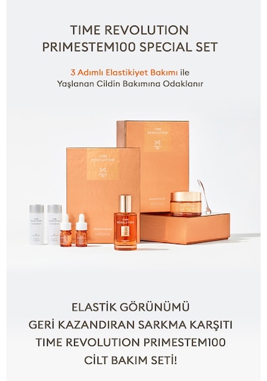 Cilde Sıkı Ve Elastik Görünüm Kazandıran Bakım Seti Time Revolution Primestem100 Set