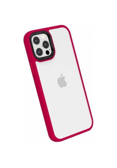 Apple Uyumlu iOS  iPhone, 12 Pro Max Kılıf Kamera Korumalı Şeffaf