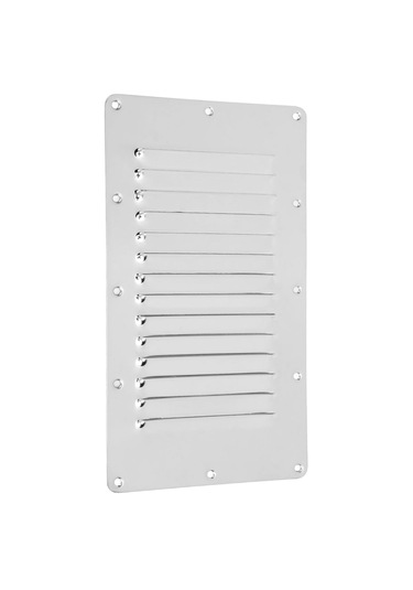 2 Adet Havalandırma Kapağı. 14'lü Model 125x230mm. Paslanmaz Krom