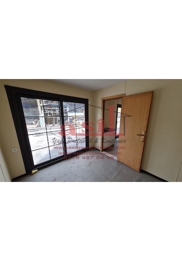 21 M² 1+1 Ahşap Desen Betopanlı, Römorklu Tiny House Konteyner