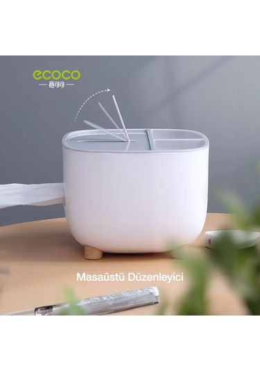Ecoco Çok Amaçlı Bölmeli Peçetelik Ve Saklama Kutusu