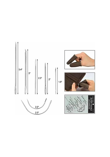 28 Adet Zanaat Deri Alet Takımı Dıy Deri Dikiş Dikiş E17828-28