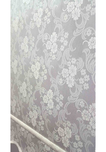N11 Özel Çiçek Desenli Çift Mekanizmalı Tül Stor Perde (228387409)