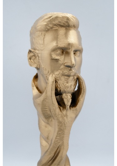 Messi Dünya Kupası Büst Şampiyonluk Figür Özel Tasarım 20 Cm