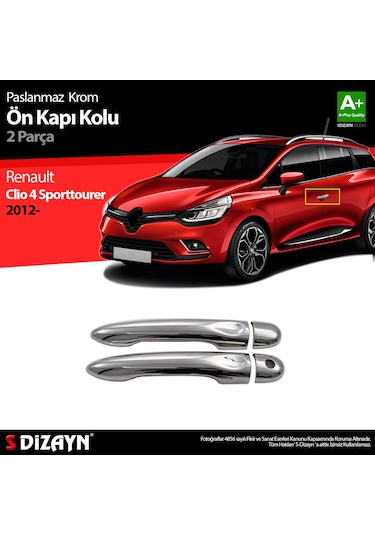S-Dizayn Renault Clio 4 Sporttourer Krom Kapı Kolu 2 Kapı 2012-20