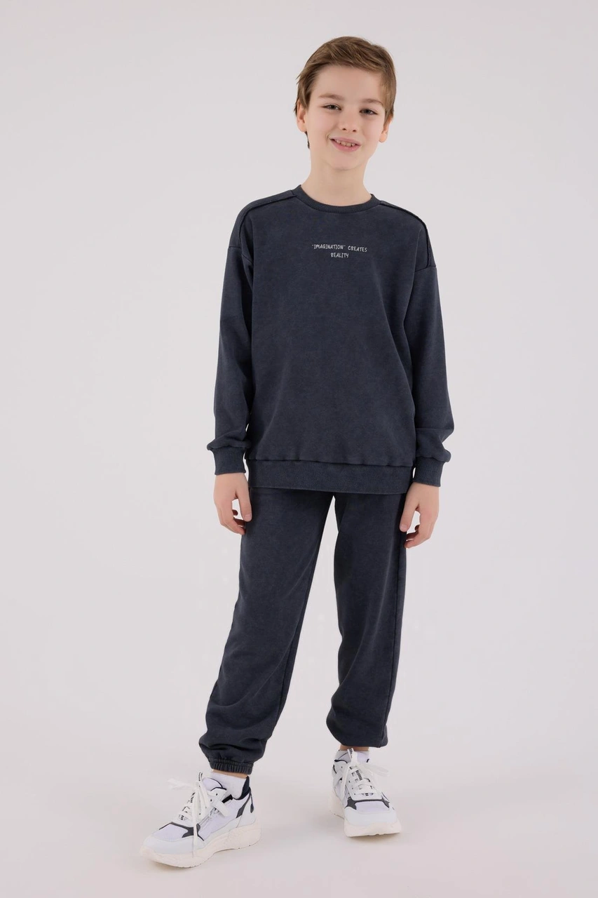 Rolypoly Erkek Çocuk Eşofman Takımı Antrasit-1731 Antrasit