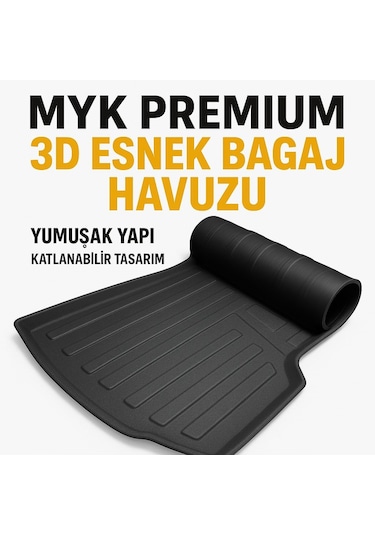 Mg Hs Turbo Hybrıd 2024+ Sonrası Myk 3d Premium Yumuşak Bagaj Havuzu