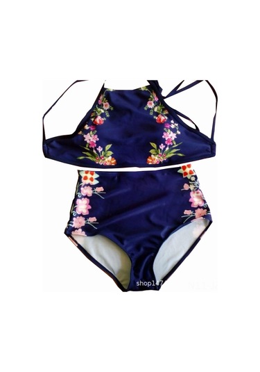 Geeroyoo 2019 Yeni Desenli Yüksek Bel Bikini - Hızlı Kuruma Ve Konforlu Kumaş Diğer