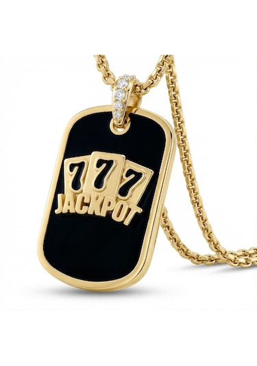 777 Jackpot Kolye Ucu Çok Renkli