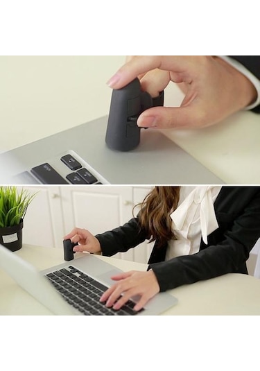 Jms Dizüstü Masaüstü İçin Yaratıcı 1600 DPI 2.4 GHZ Usb Optik Kablosuz Parmak Mouse