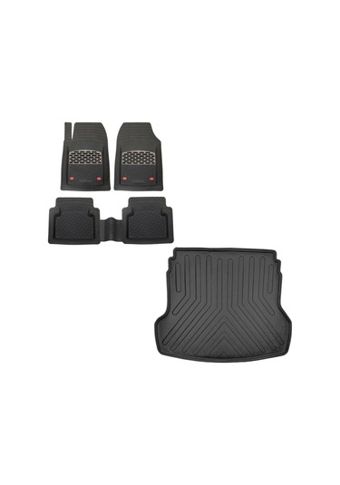 Citroen C4x 2023 Sonrası 3d Bagaj Havuzu Ve Krom Karbon Paspas