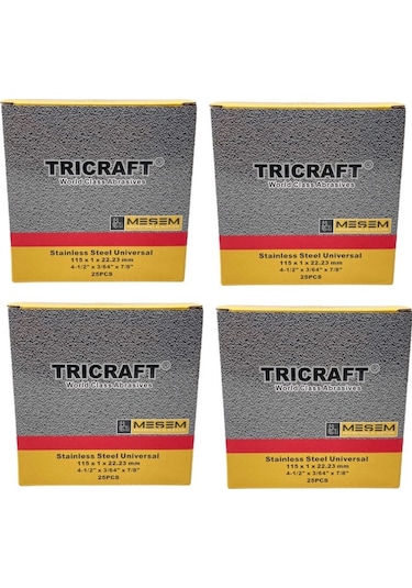 Tricraft inox 100 Adet 115 x 1 MM Kesici Taş Toptan
