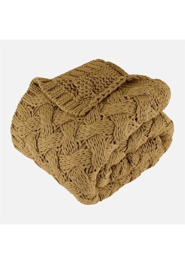 Serenita Saç Örgü Triko Tv Battaniyesi Throw Koltuk Şalı (538861587)-110X160
