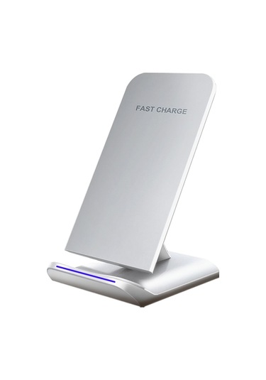 Butu G100 Kablosuz Hızlı Şarj Masa Standı Telefon Şarj Cihazı Beyaz