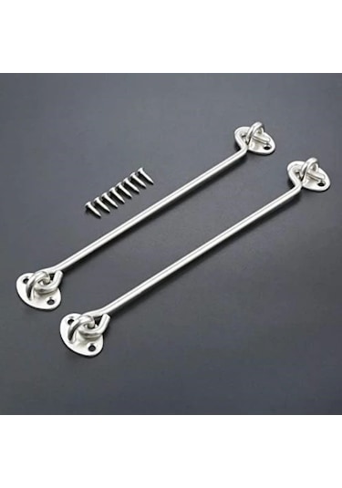 Cordial 2 Adet Paslanmaz Çelik Sessiz Sürgü Kilit Ve Mandal, 14 İnç Kapı Kilidi