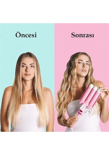 Premio T-0042 Triple Su Dalgası Profesyonel Saç Şekillendirici Maşası