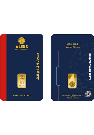 Agakulche 2,5 Gr 995 24 Ayar Amr Külçe Altın