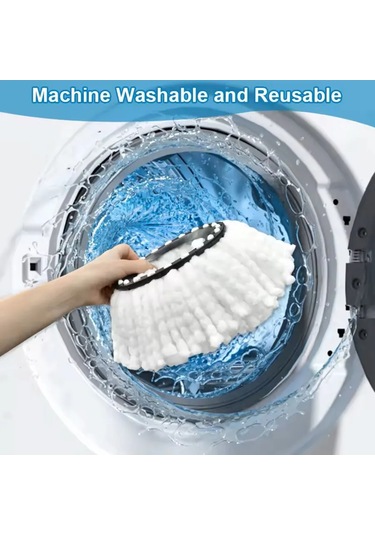 Total Reine Mikrofiber Mop Başlığı Yuvarlak 2 Adet. 259077496