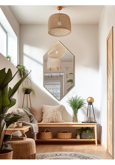 Ayna, Duvar Aynası, Konsol Aynası, Holl Aynası,dekoratif Ayna Gold