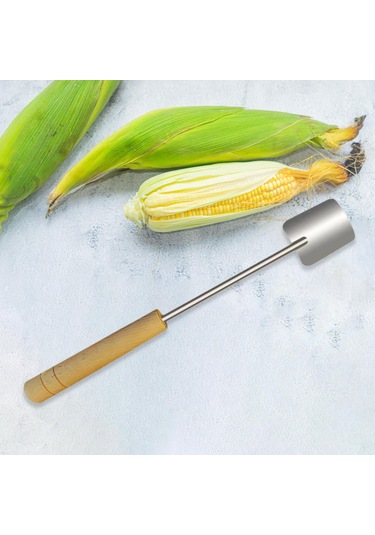 Homyl Manuel Mısır Soyucu Mutfak Aletleri Restoranlar Barbekü Ahşap Saplı