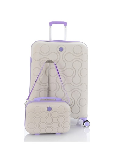 Mçs Polipropilen 2li Valiz Seti Büyük & Makyaj V376 S23sy1000047-set 10729 2'li Set Çok Renkli