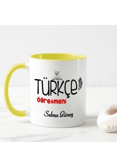 Kişiye Özel Türkçe Öğretmeni Kupa Bardak Ha37