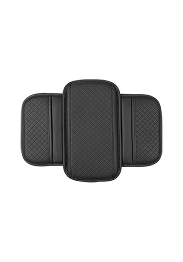 Siyah Seametal Araba Kol Dayama Minderi Merkezi Konsol Kutusu Ped Koruyucu Kaymaz Yumuşak Yan Depolama Cepler Kapak Araba Aksesuarları