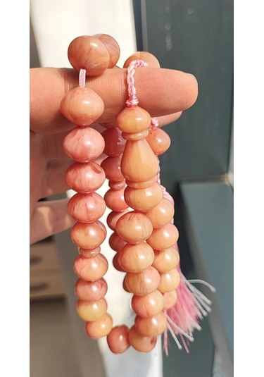 Katalin Açık Ton Alacalı Şalgamı Model Tesbih Pembe