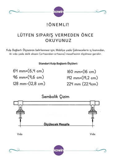 Köprü Alüminyum Metal Lüks Modern Mobilya Çekmece Mutfak Dolabı Kulpu Siyah 96mm