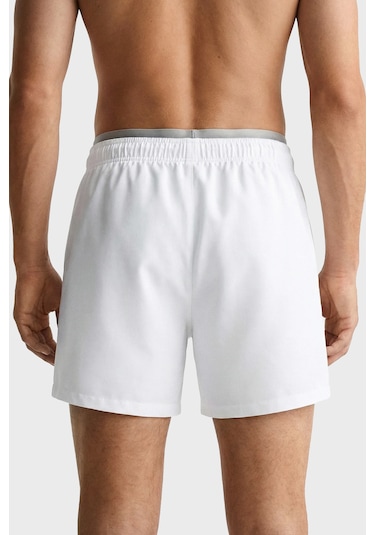 Emporio Armani Erkek Deniz Şortu Em000686 Af20432 U0002 Beyaz