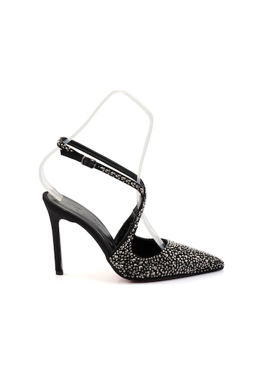 Siyah Platin Kadın Abiye Ayakkabı K01565041287 Çok Renkli