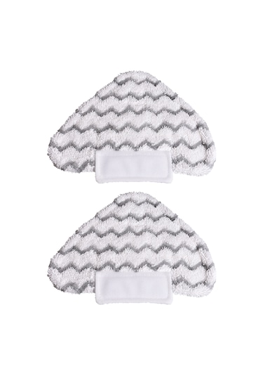 Geeroyoo Shark Lift-away Pro & Genius Steam İçin 6'lı Mikrofiber Üçgen Ve H Şekilli Yıkanabilir Paspas Takımı Beyaz