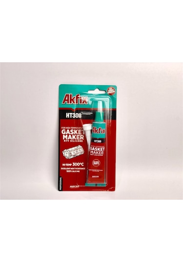 Akfix Ht300 Sıvı Conta Yüksek Isı Silikonu Kırmızı 50 Gr