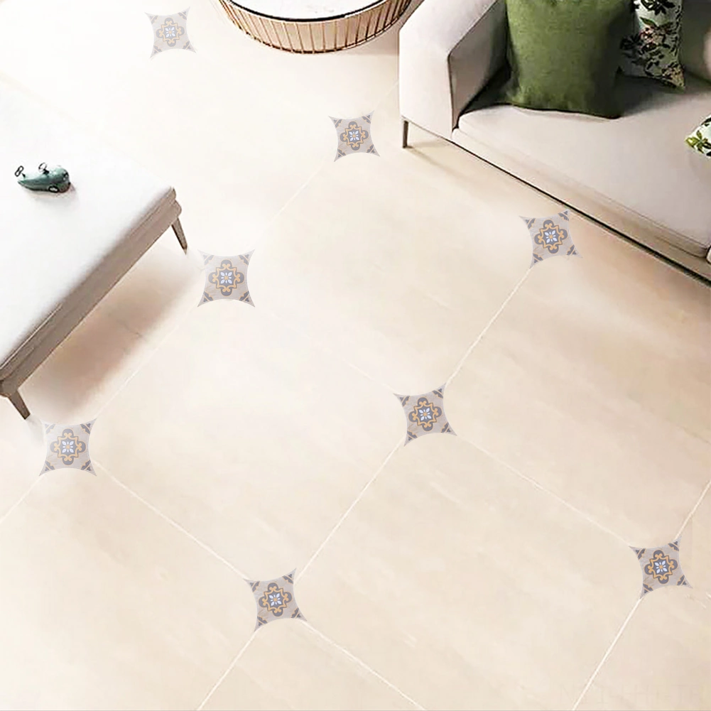 Hangfox Zemin Ve Duvar Dekorasyonu İçin Su Geçirmez Dayanıklı Otomatik Yapışkan Pvc Çini Kenar Sticker 1 Paket 15 Adet, 8x8cm Diğer