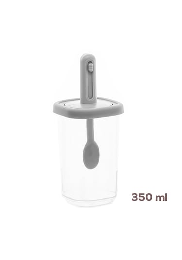 Porsima 1103 14lü Kaydırmalı Kaşıklı Kapaklı Baharatlık Seti Beya Beyaz