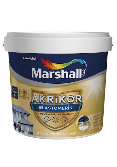 Marshall Akrikor Elastomerik Boya Nazar Boncuğu 15 Lt 20 Kg