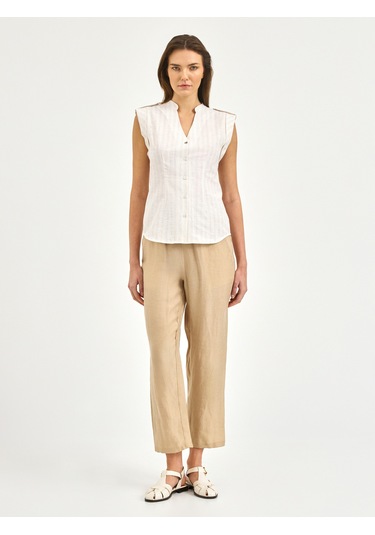 Karaca Kadın Slım Fıt Gömlek-bej 12.25s.04.016 Bej