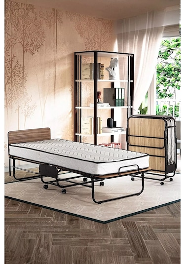 Niron Katlanır Yatak 80x190 Katlanır Portatif Yatak Ve Karyola