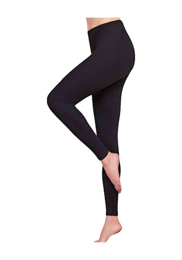 Tutku Kadın Kışlık Termal Sıcak Tutan Tayt Fanila Takım Set Siyahkarışık 2Xl Siyah