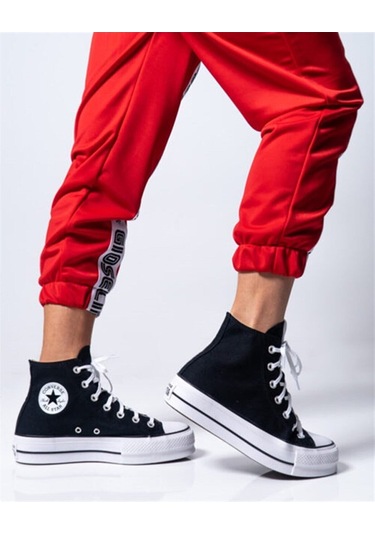Converse Ctas Lift HI Kadın Günlük Spor Ayakkabı 560845CSIYAH Siyah