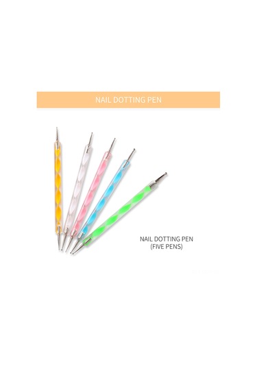 Qingmipy Dıy Manikür Seti: Akıllı Kurutma Lambası, Taşlama Makinesi, 15 Fırça, 5 Noktalama Kalemi Ve Dekorlar - Usb Şarjlı