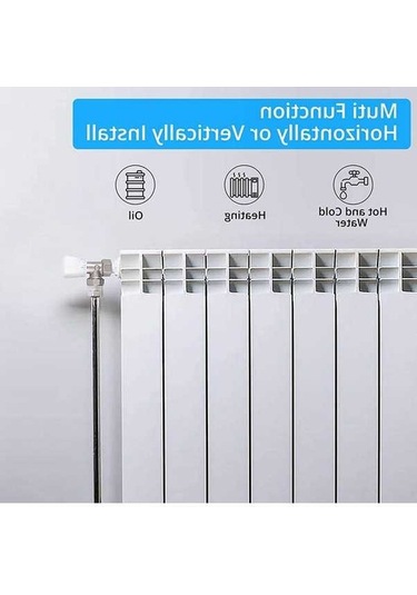 Ulzyvf Termostatik Radyatör Vanası 2 Adet 15mm X 1/2 Inç Termostatik Açı Trv Termostatik Radyatör Vanası Ev Ofis İçin, Kış Modelleri